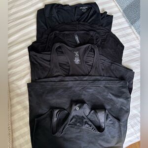 5 Tank Tops (Lululemon, Carbon38, Athletic Works, Joe Fresh)